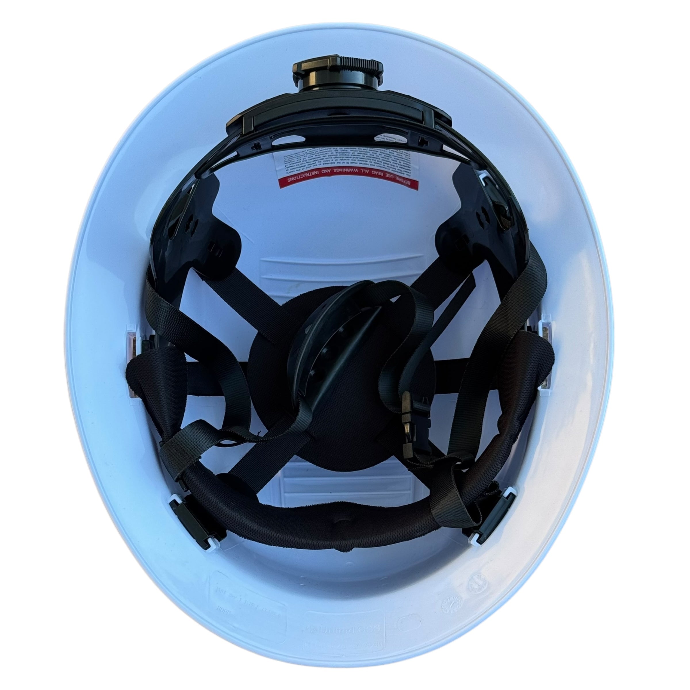 White HDPE Full Brim Vented Hard Hat