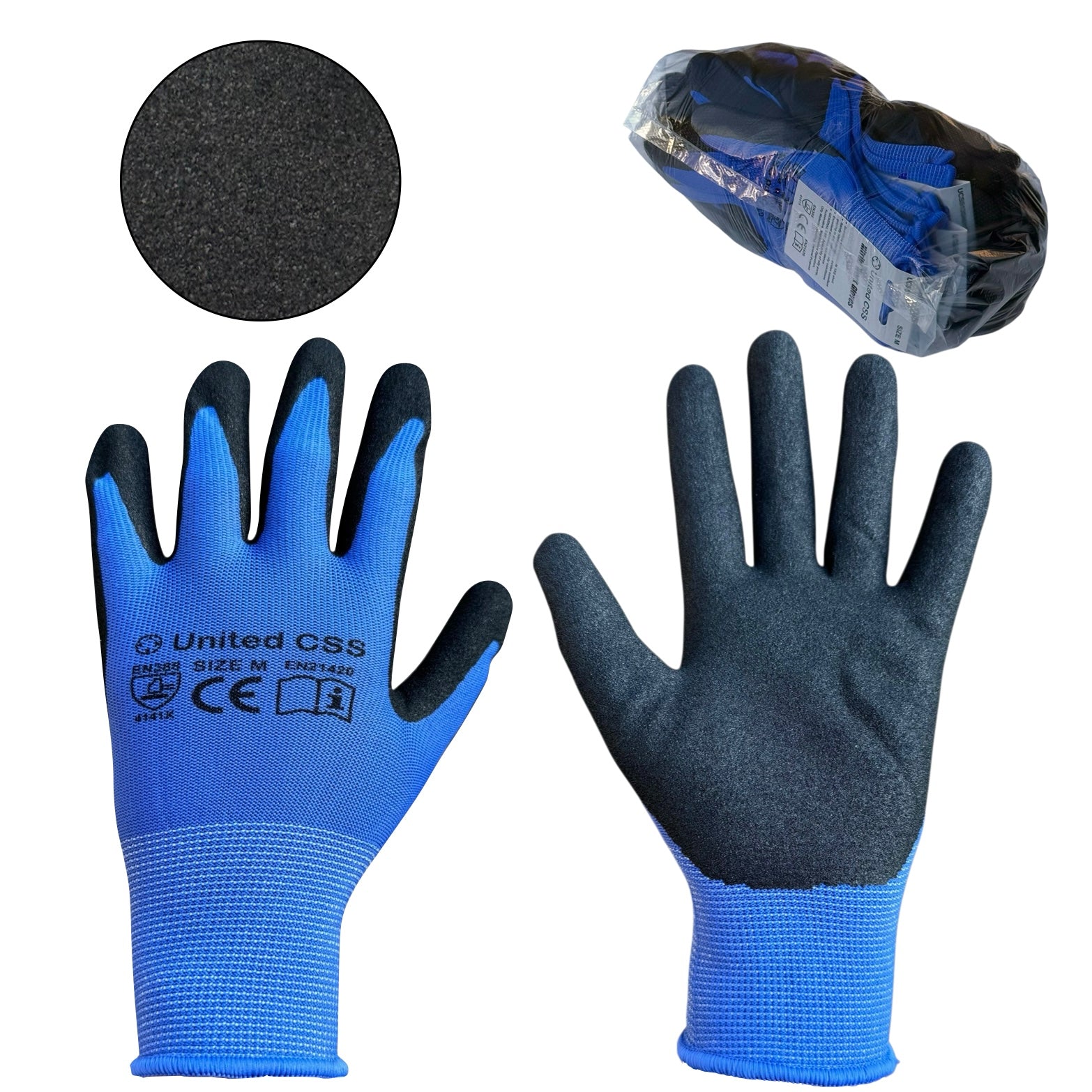 Nitrile Work Gloves 12pairs