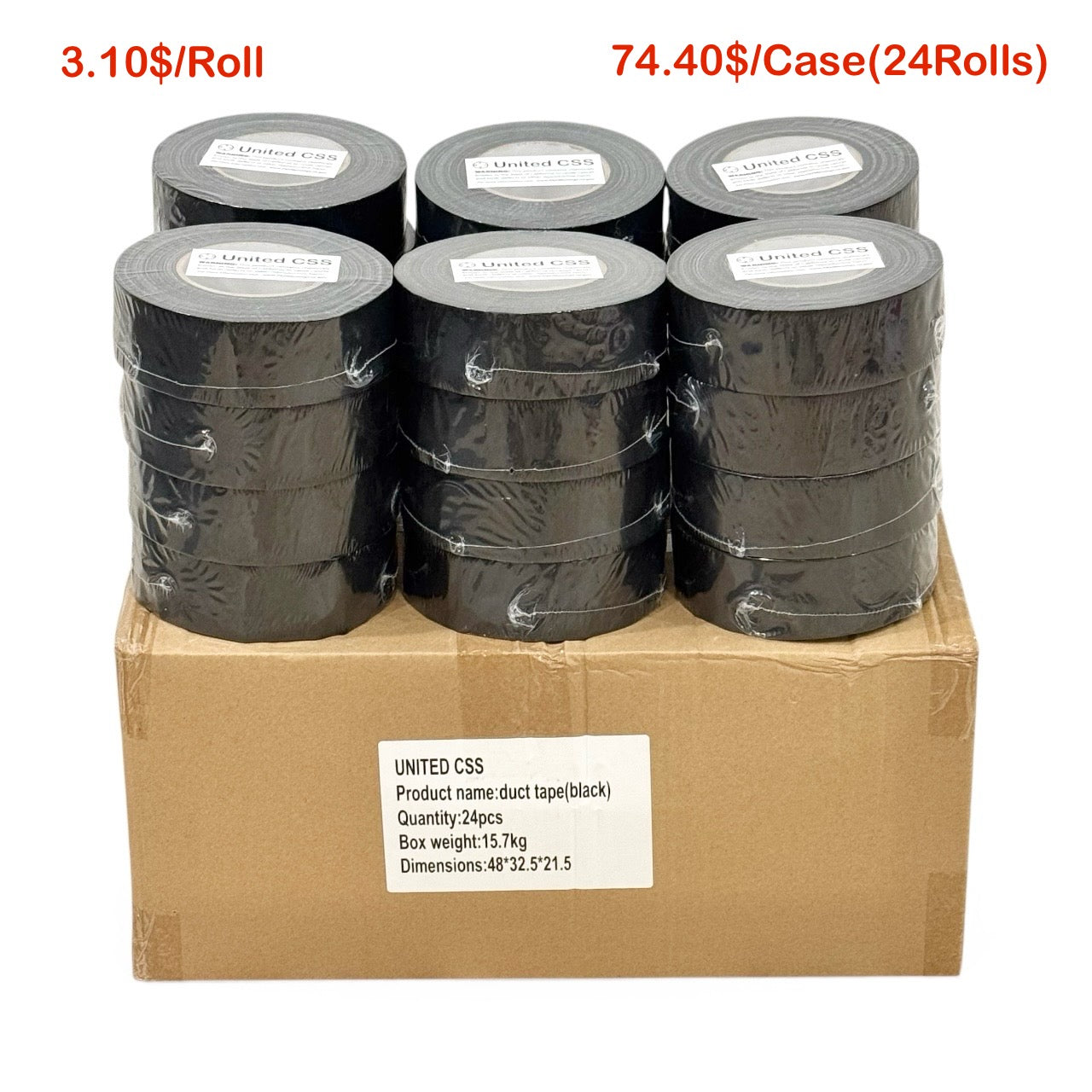 2" Duct Tape Black 60yards