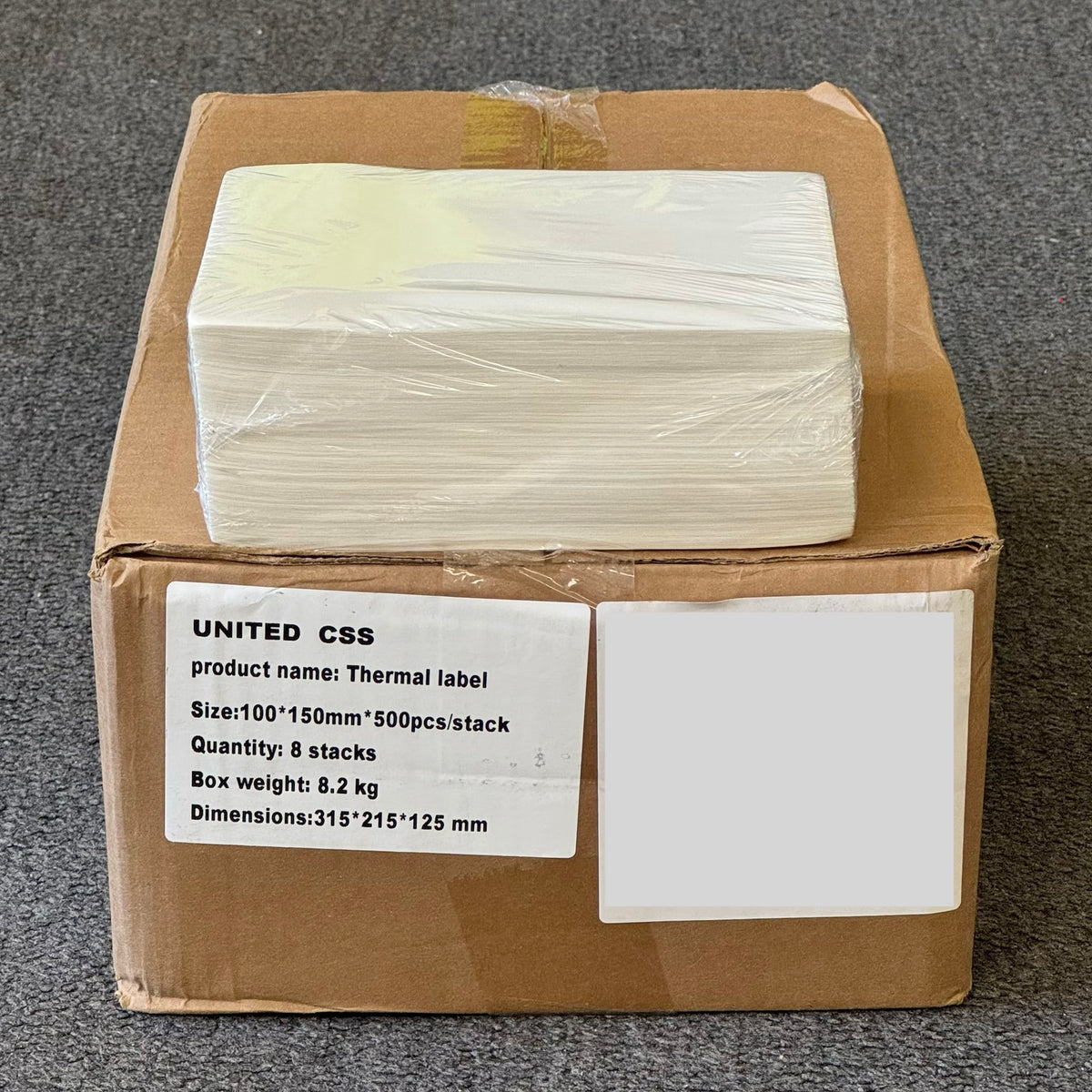 Thermal Label 4"x6" Stack 500pcs