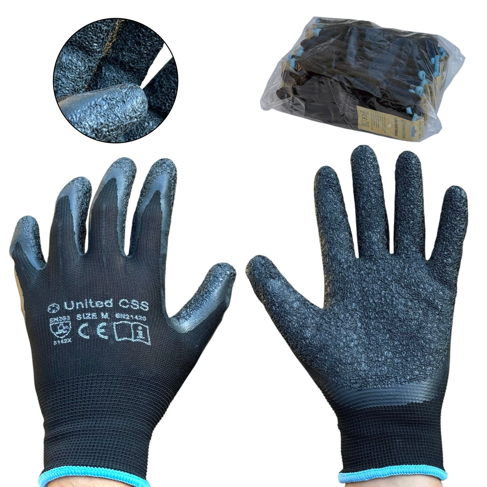 Latex Work Gloves 12pairs