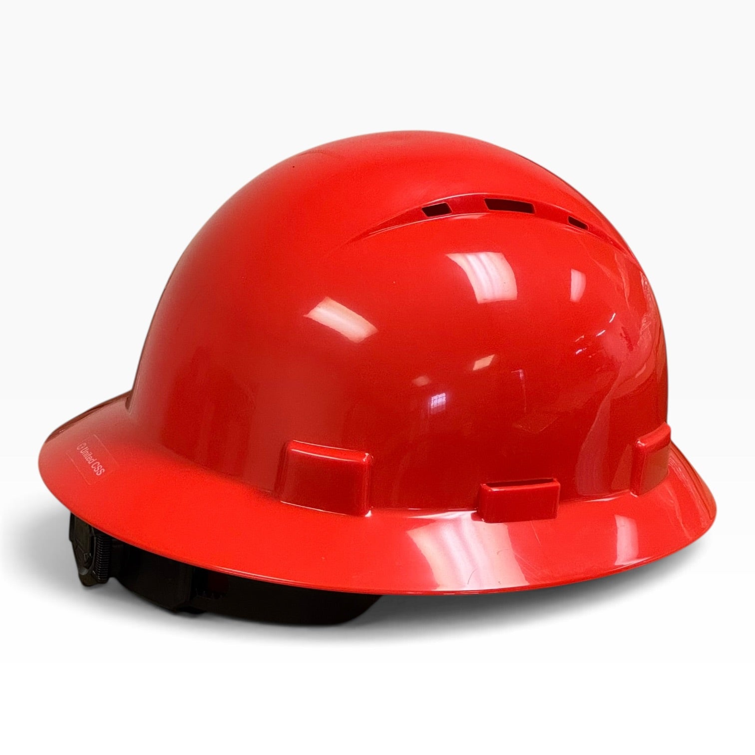 Solid Color HDPE Full Brim Vented Hard Hat