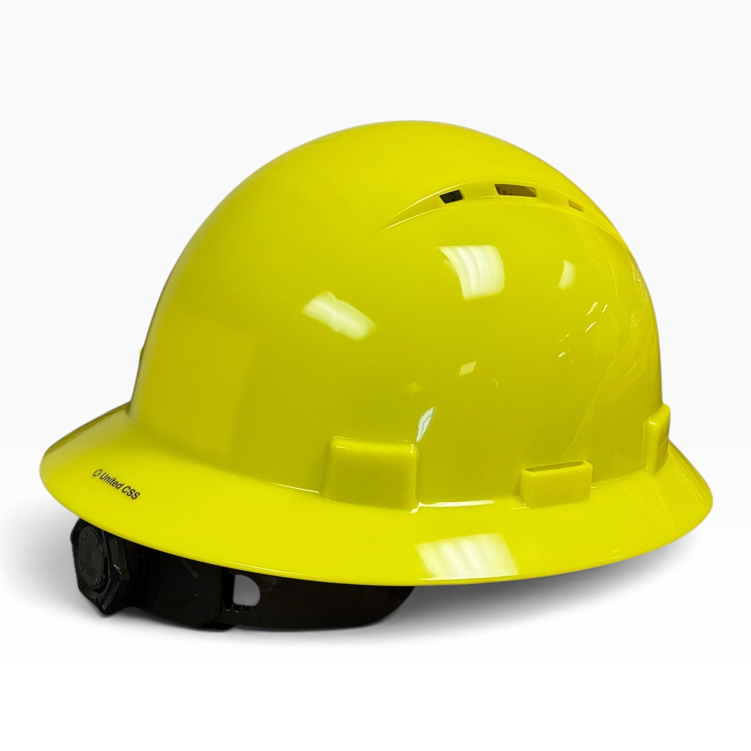 Solid Color HDPE Full Brim Vented Hard Hat