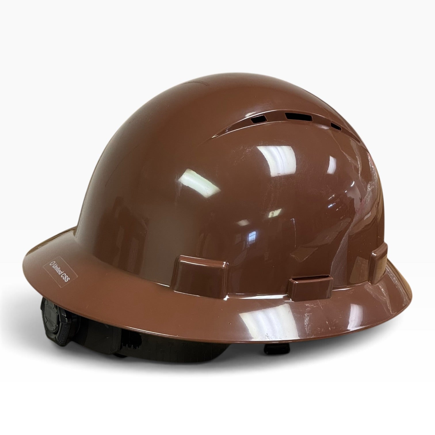 Solid Color HDPE Full Brim Vented Hard Hat