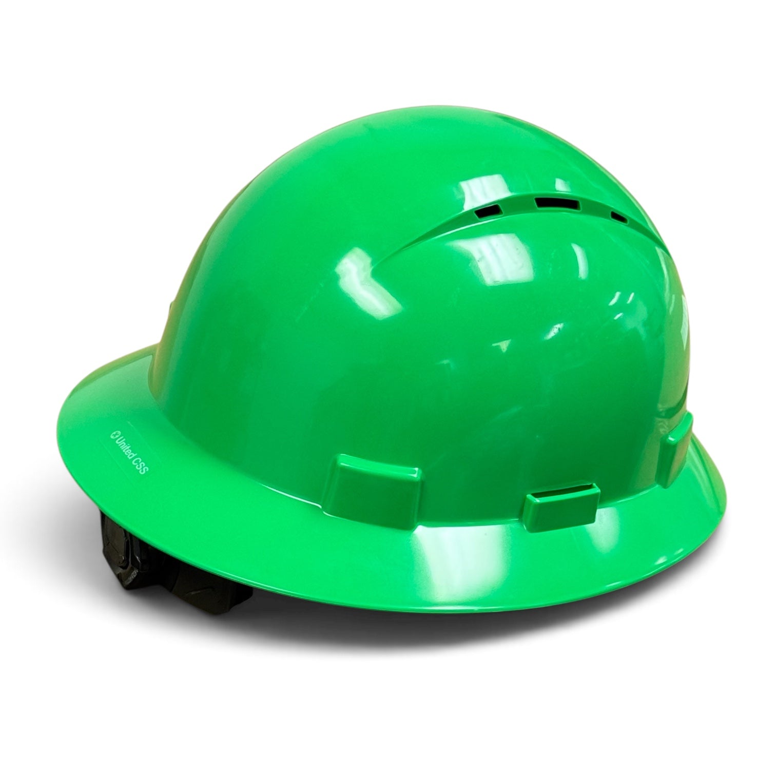Solid Color HDPE Full Brim Vented Hard Hat