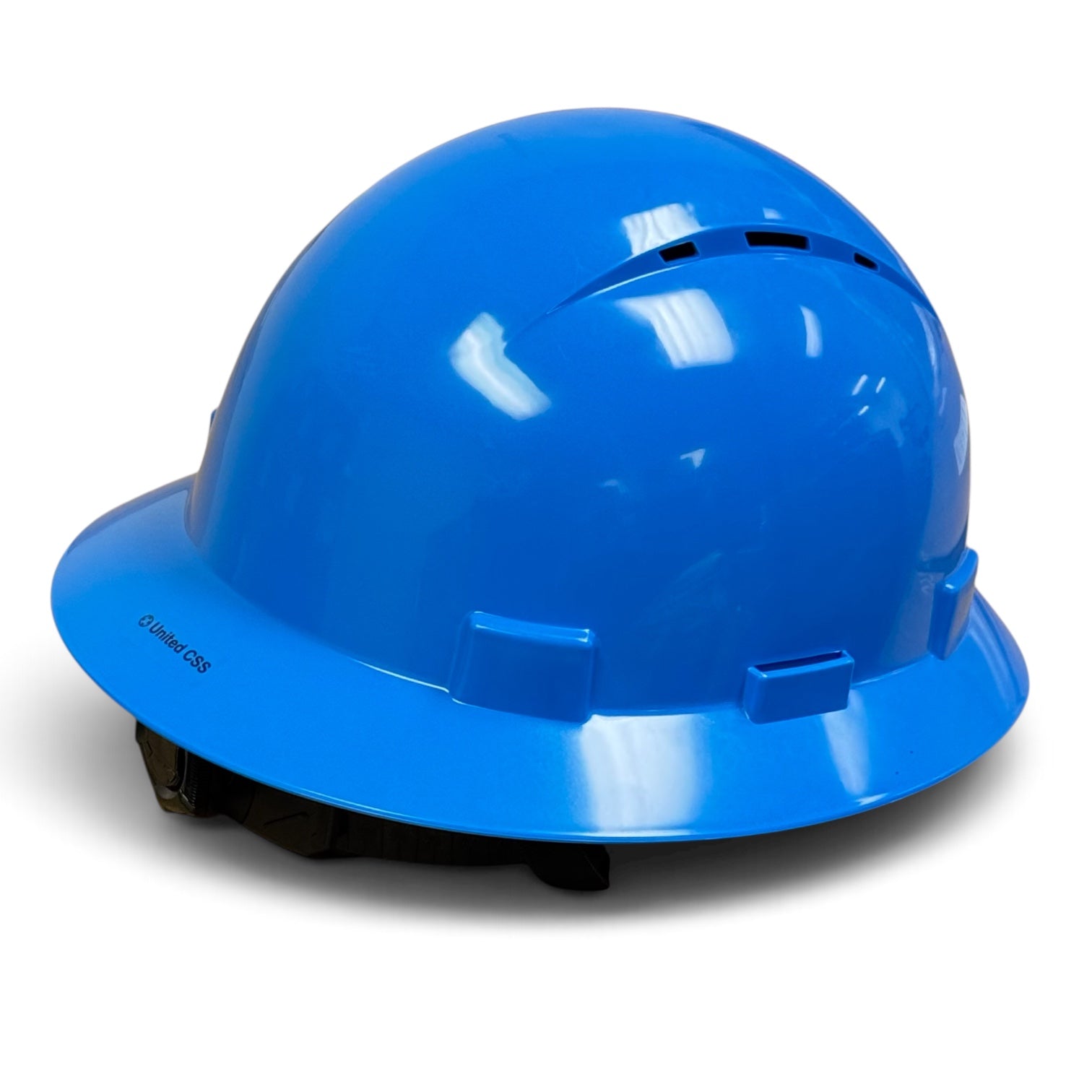 Solid Color HDPE Full Brim Vented Hard Hat