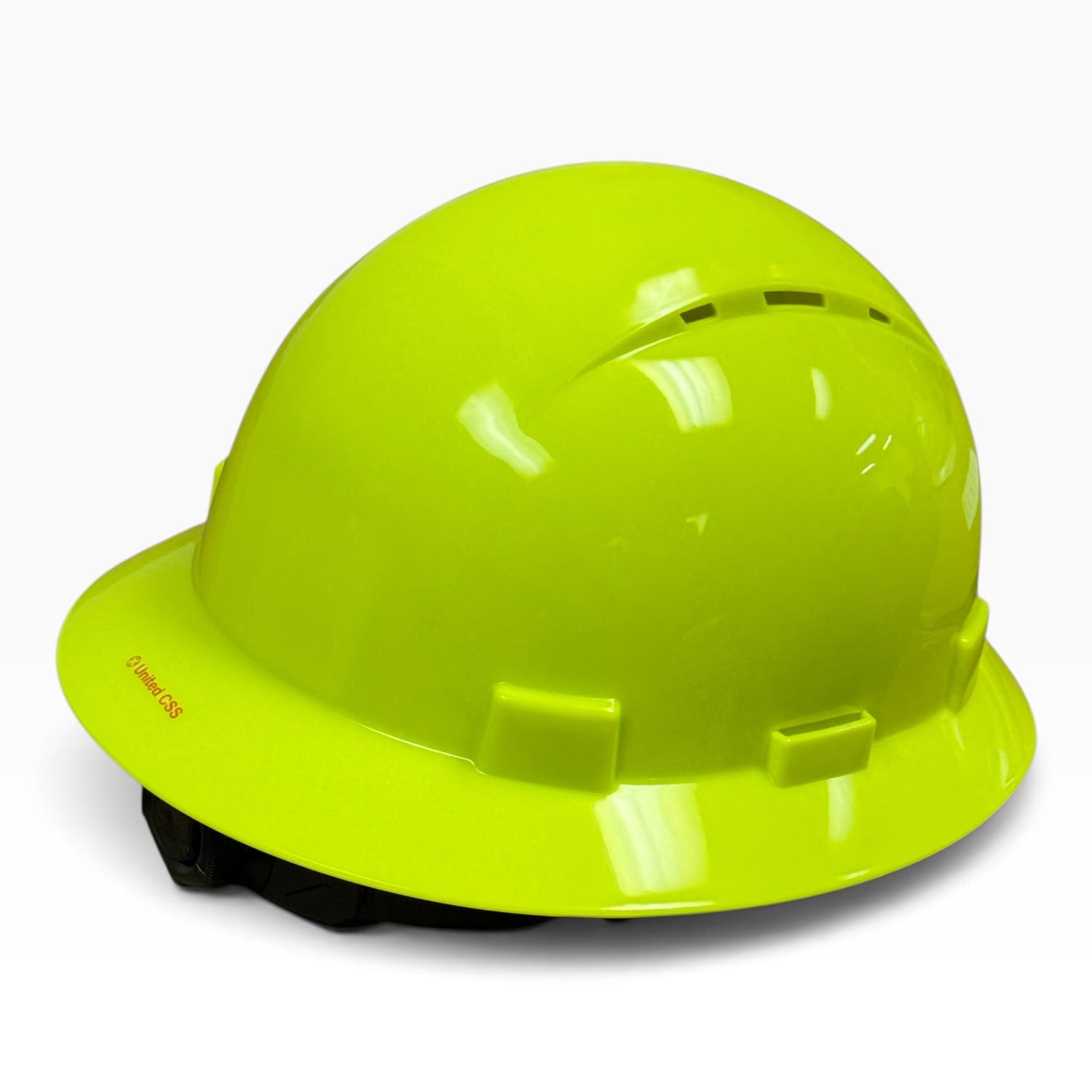 Solid Color HDPE Full Brim Vented Hard Hat