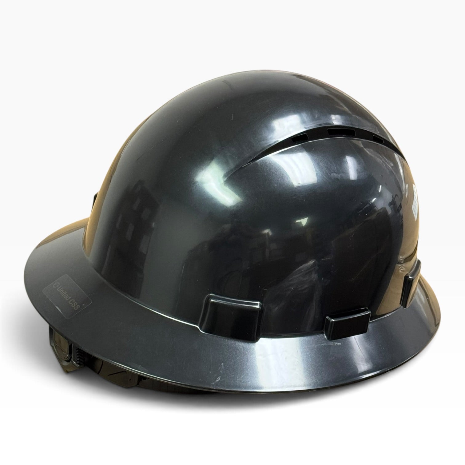 Solid Color HDPE Full Brim Vented Hard Hat